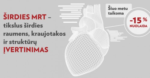 MRT – pažangus tyrimas Jūsų širdies sveikatai!